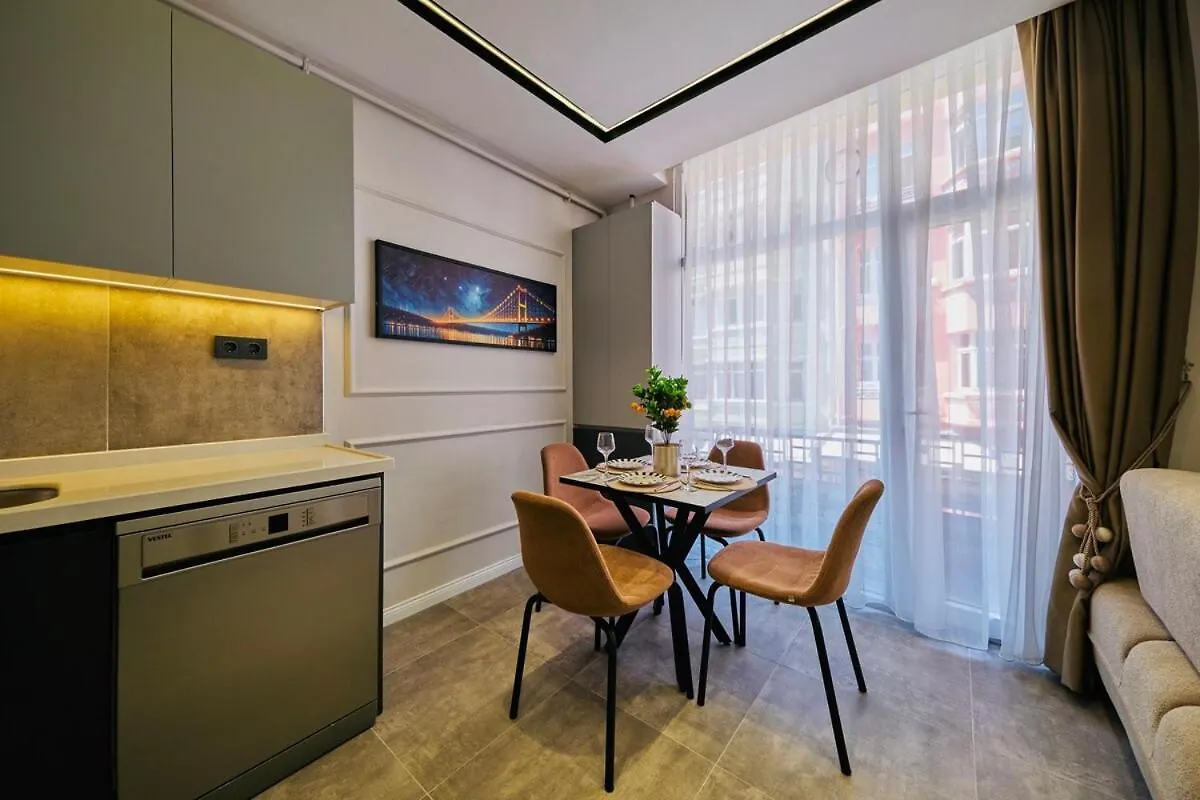 Taksim Square 1 plus 1 fully equipped air conditioned luxury apartment İstanbul